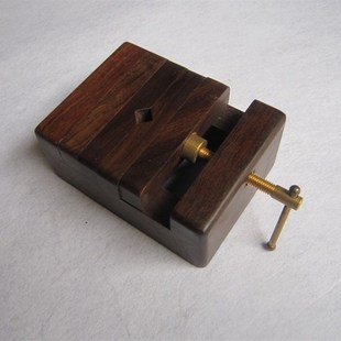 大号黑檀木印床篆刻床红木印床寿山石篆刻雕刻工具篆刻铁铜配件