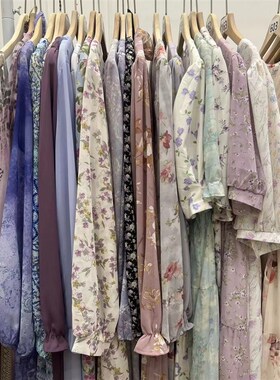 101-199紫色系20q24年春夏连衣裙女新款夏天超显瘦的小裙子1116图