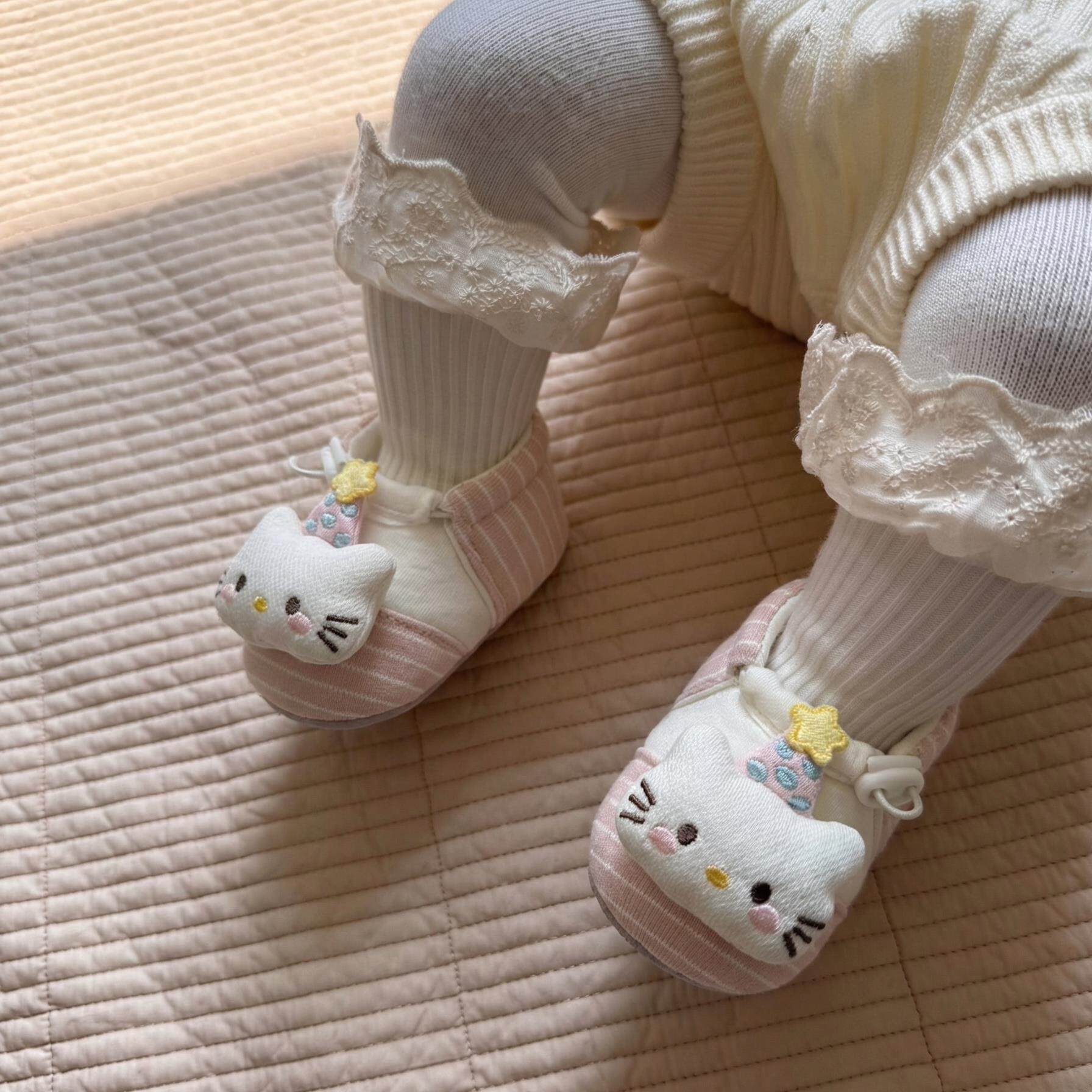 小猫咪婴儿鞋子春款6到12