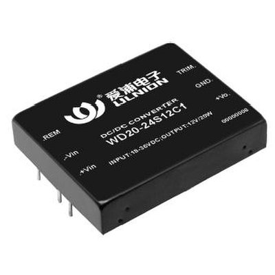 WD15-24S12C1单路输出 DC-DC 24转12V电源模块15W 1250mA替代品