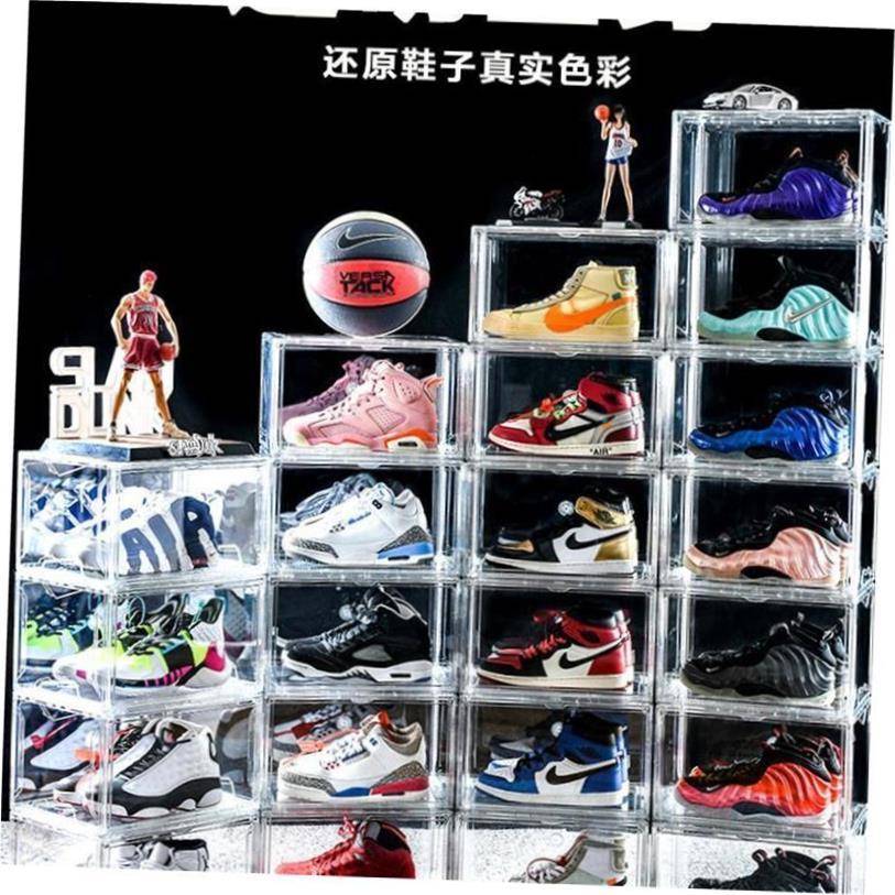 transparent plastic basketball shoes box Shoe storage boxes