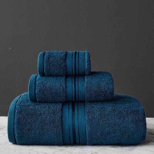 Cotton Towels Set 3Pcs Bath Towel And Face Towel washcloth