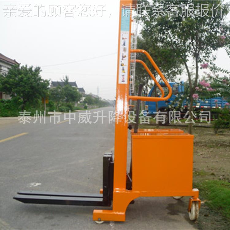 配重PII式手动叉液压堆高机 卸无腿托堆高车 手动升降装车 铲盘车