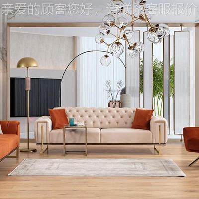 i轻奢沙发客厅大户型拉沙發佛n山2039沙扣发定制Turksh sofa furi