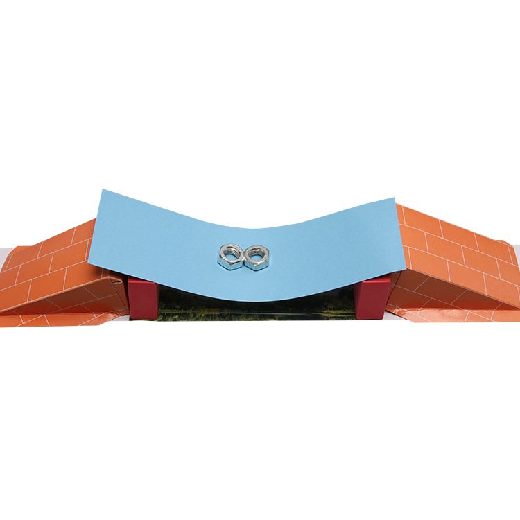 搭纸桥桥梁结构承重能力原理小学生好玩教具diy制作送视频教程