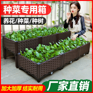 种菜神器家庭阳台长m方形塑料特大家用蔬菜专用种植箱花盆楼顶花