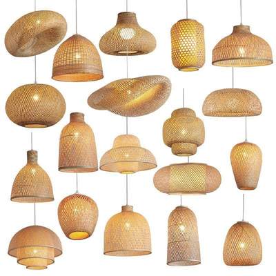 Hot Sale Bamboo Pendant Lamp Restaurant Bamboo Vine Lampshad