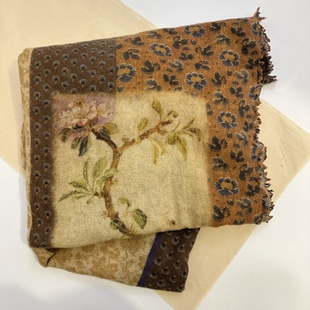 枳实原创自制100%羊毛蓬松保暖小众文艺围巾