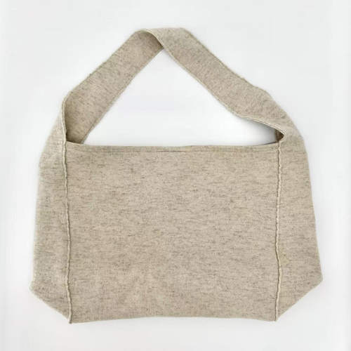 100羊毛简约休闲文艺大容量单肩包