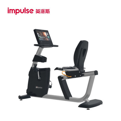 英派斯RR960商用电磁控卧式健身车室内智能触屏背靠式脚踏健身车