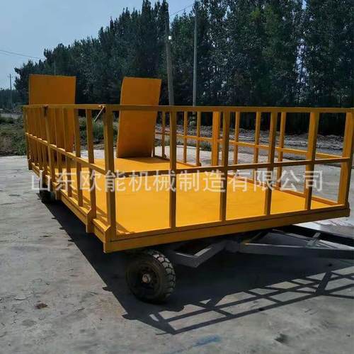 工厂销售重型围栏平板拖车 全挂物流牵引车运输重型拖车