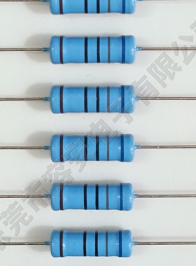 3w金属膜五色环大功率全铜脚1%电阻器低温漂3瓦10欧22R100R1K470K