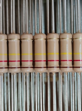 2W碳膜高品质全铜脚四环电阻1R2.2R33R220R470R1K10K150K200K510K