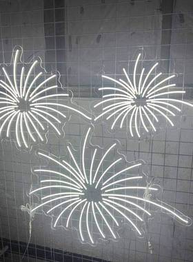 新年婚花庆烟灯UUN婚礼霓灯吊虹顶灯星空台亚克力舞发光吊灯装饰