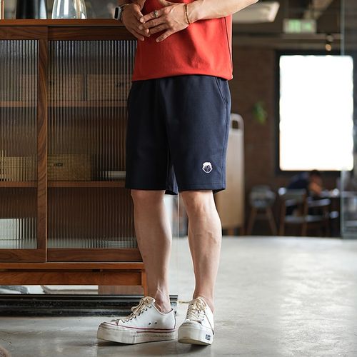 港风潮牌简约设计宽松百搭短裤男装夏季新款运动风刺绣休闲五分裤