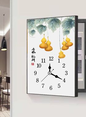 电表箱装饰e画带钟表现代简约竖款免打孔遮挡配电箱电闸合客厅挂