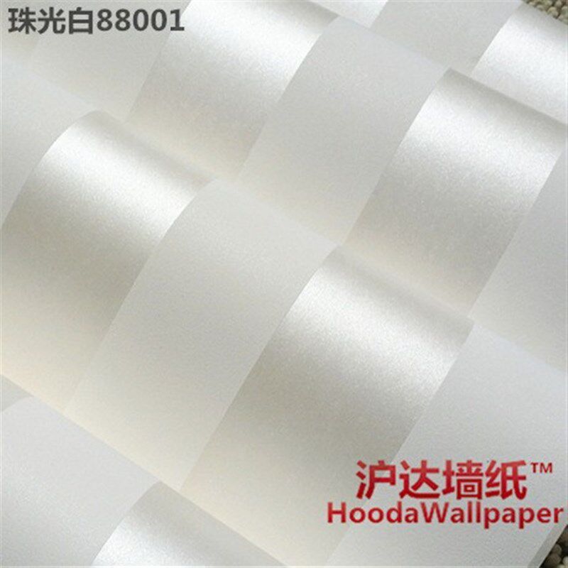 欧式3D立体竖条纹加厚无纺布墙纸温馨H卧室客厅背景墙壁纸白色卧