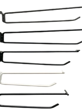 超市货架方管挂钩双线1.t5卡口商品展示钩黑白色手机配件横梁挂钩