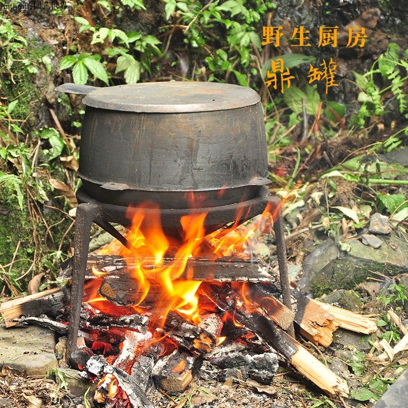 鼎罐铁锅老铁锅老式汤锅火塘铁罐炖鸡加厚高压鸡汤煲中式复古生铁