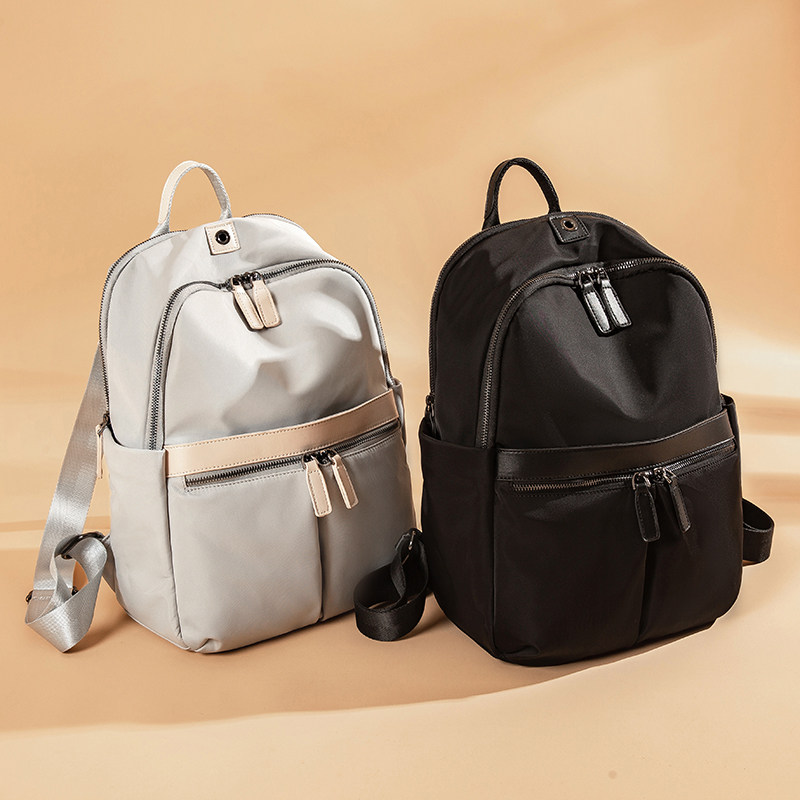 双肩包女2022新款时尚牛津布防水女士背包大容量休闲通勤旅行洋气