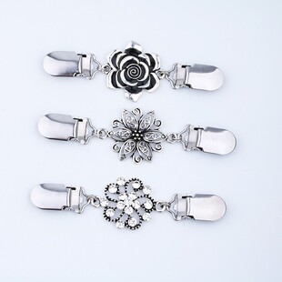 秋冬新款复古胸针夹鸭嘴夹披肩围巾开衫毛衣束紧扣夹丝巾扣小装饰