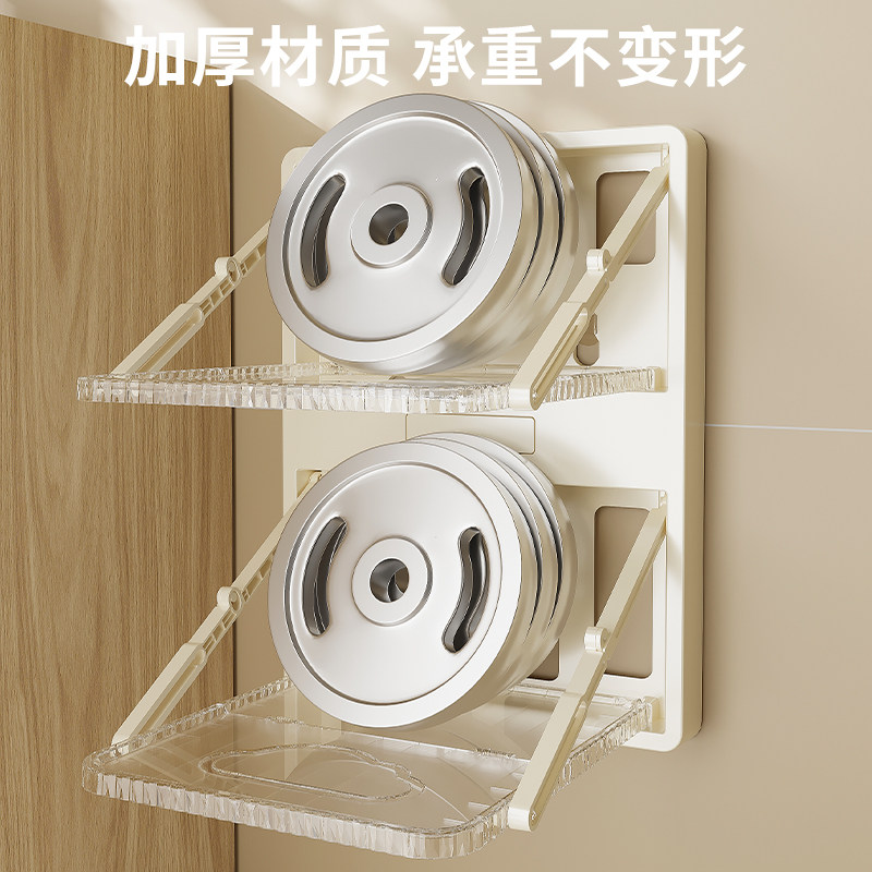 聆度可折叠简易鞋架子门口家用门后免打孔浴室沥水多层拖鞋架壁挂