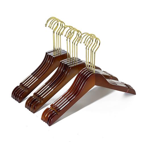 服装店专用男女挂衣服架木u质防滑无痕衣架子家用不变形衣架裤架