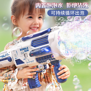 泡泡机儿童手持网红爆款 2023新款 加特林泡泡枪电动全自动女孩玩具