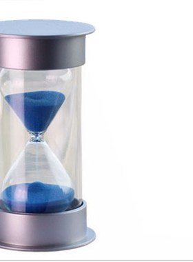 银盖蓝沙10秒15秒计时器30秒90秒沙漏儿童礼物创意家居摆件