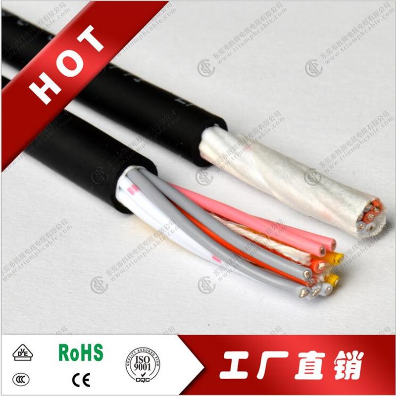 耐弯折耐油2464-24AWG拖链线20/22/25/28/30/32/35/40芯*0.2平方