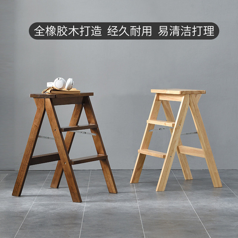 实木凳子家用梯凳多功能创意高凳板凳折叠凳马扎椅折叠折叠凳便携