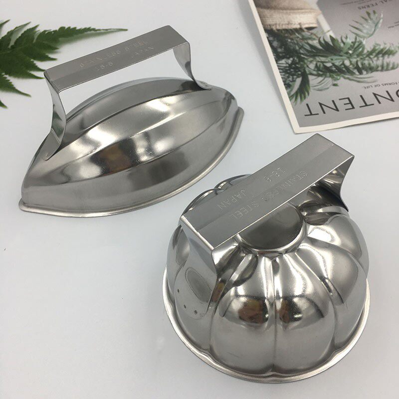 流心蛋包饭模具日式做饭团不锈钢制木瓜形南瓜型扣米饭磨烹饪专用