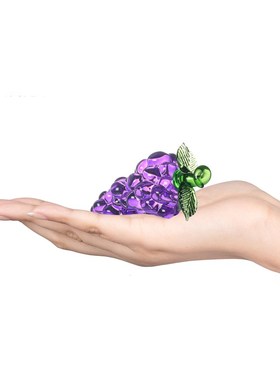 山东淄博水晶琉璃创意小葡萄摆件酒柜珠宝柜台工艺装饰品拍摄道具