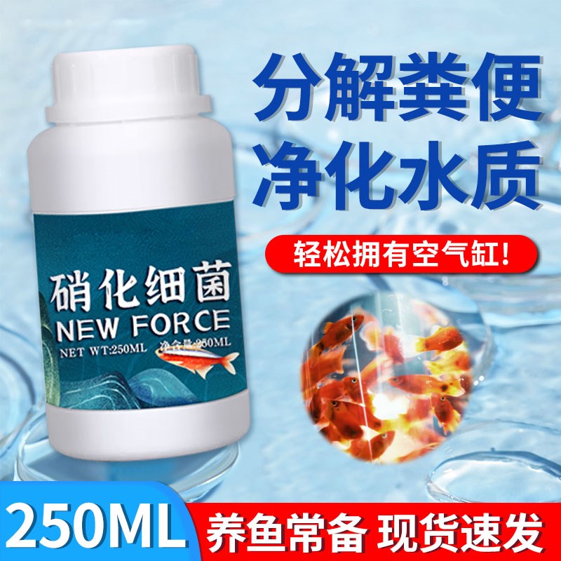 硝化细菌鱼缸用净水剂分解鱼粪养鱼专用去黄除藻水质稳定杀菌净水