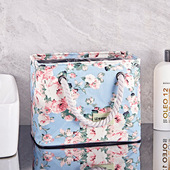 浴筐手提韩国范儿澡篮洗漱包洗澡筐女大容量洗浴兜浴包袋子防水蓝