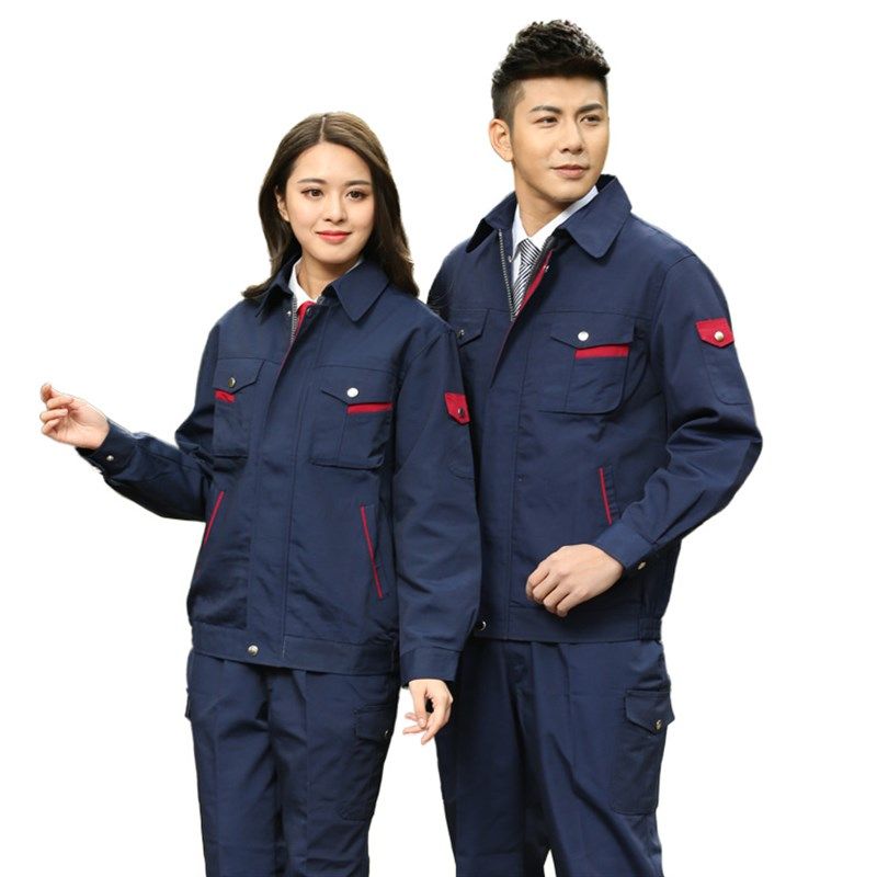 加厚耐磨机械汽修工厂车间维修物业保洁服 长袖工作服上衣男秋冬