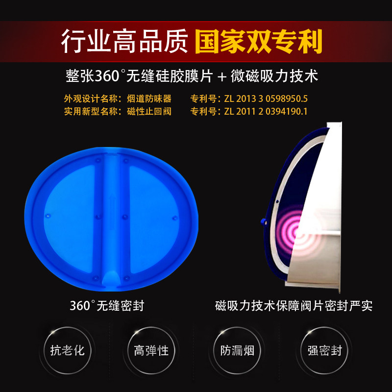 邦哥抽油烟机止逆阀帮哥烟管止回阀厨房公共排烟道专用防反味烟宝