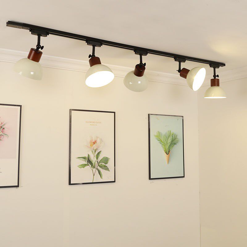 Led护眼散光中古风轨道灯商用高亮补光餐厅卧室照明灯服装店射灯