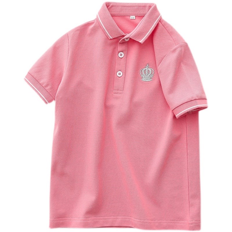巴拉2025新款男童POLO衫短袖纯棉翻领T恤中大童校服班服儿童夏装