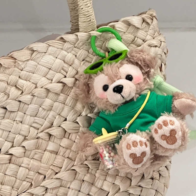 新款达菲熊汽车钥匙扣可爱卡通毛绒玩偶包包挂件女生情侣公仔挂饰