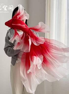 手工美锦鲤EA纸H17417艺V花新年节日装饰橱场景布置店铺窗吊饰商