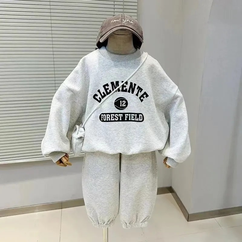 男童卫衣套装春秋季韩版运动宽松