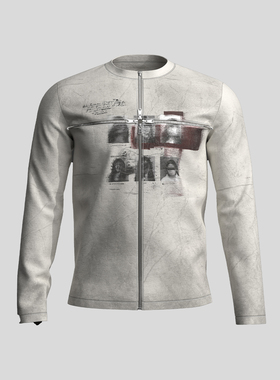 DreamBand『忆帧十字解构』26SS原创·薄款t恤哥特风拉链青年长袖