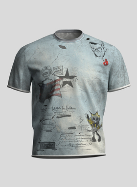 DreamBand『星条涂鸦』26SS原创·t恤卡通人物夏季潮流美式短袖