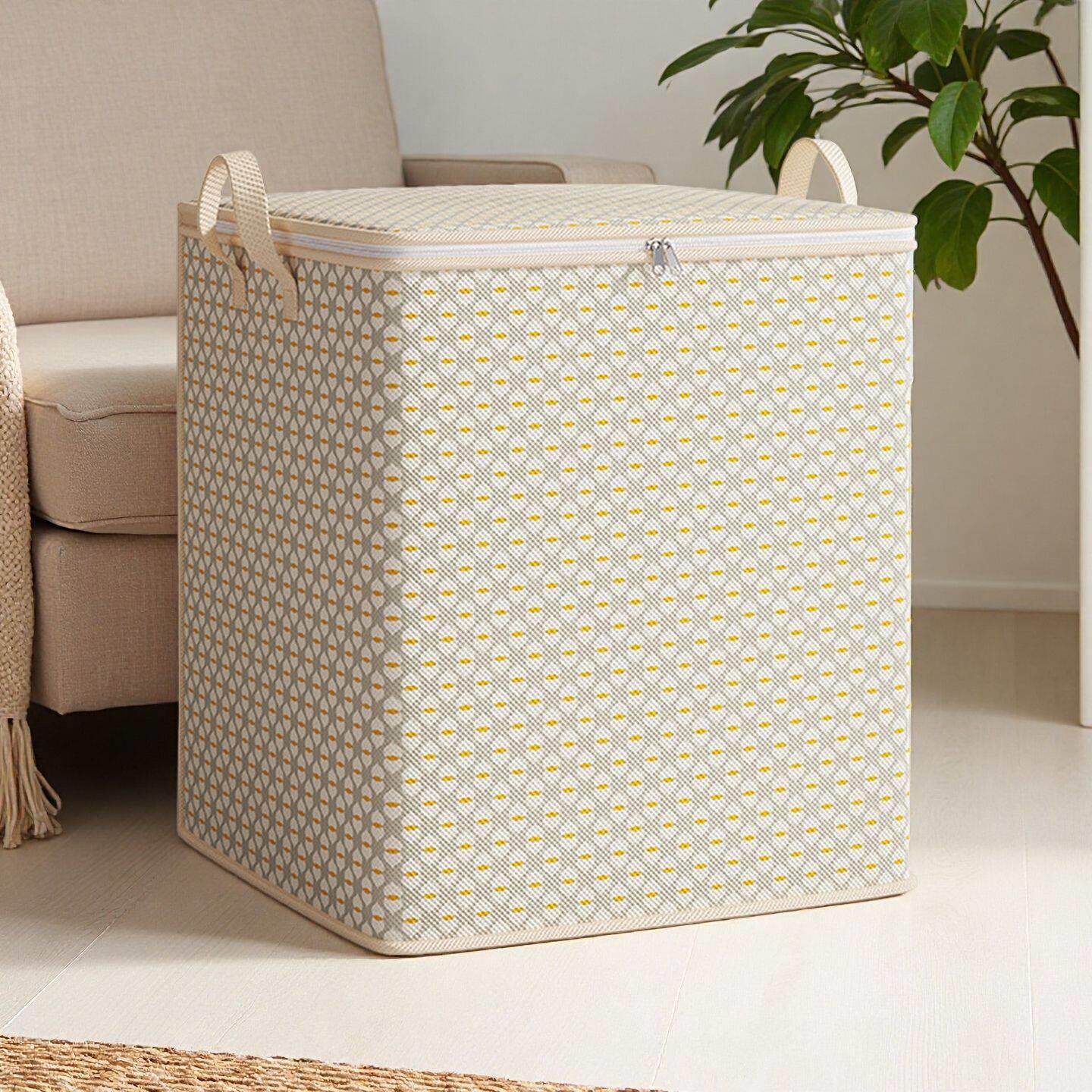 新款波纹收纳箱无纺布防尘防潮行李打包袋大容量棉被整理袋