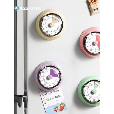 青崎机械计时器厨房做饭定时提醒器可视化时间管理闹钟倒计时磁吸