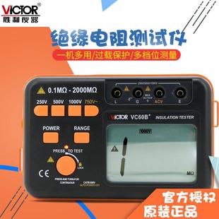 VC60F 胜利VC60B VC60E 绝缘电阻测试仪 H兆欧表绝缘摇表 VC60D