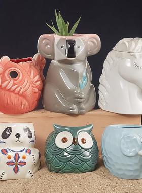 酒吧灵魂15款动物造型陶瓷鸡尾酒tiki杯个性花瓶卡通可爱夏威夷杯