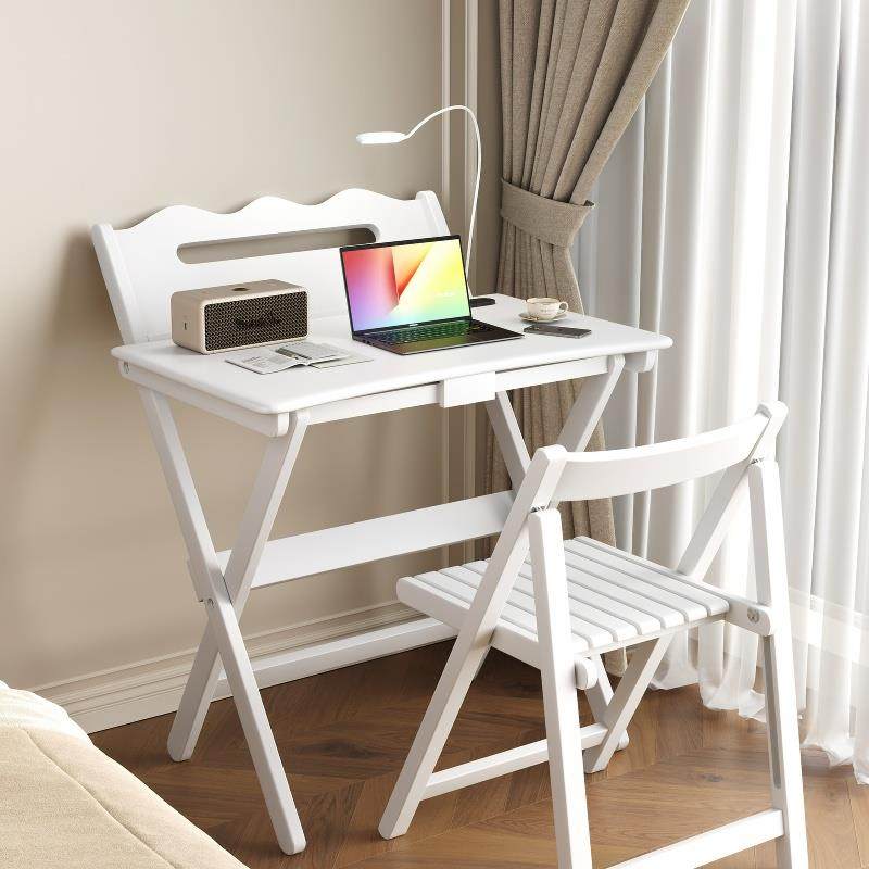 实木折叠书桌家用可携式学习电脑桌可折叠小户型家用卧室学生书桌,住宅家具,书桌,淘宝优惠券,粉丝福利购,淘宝优惠卷