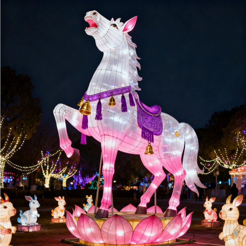 2026年马年花灯神马彩灯